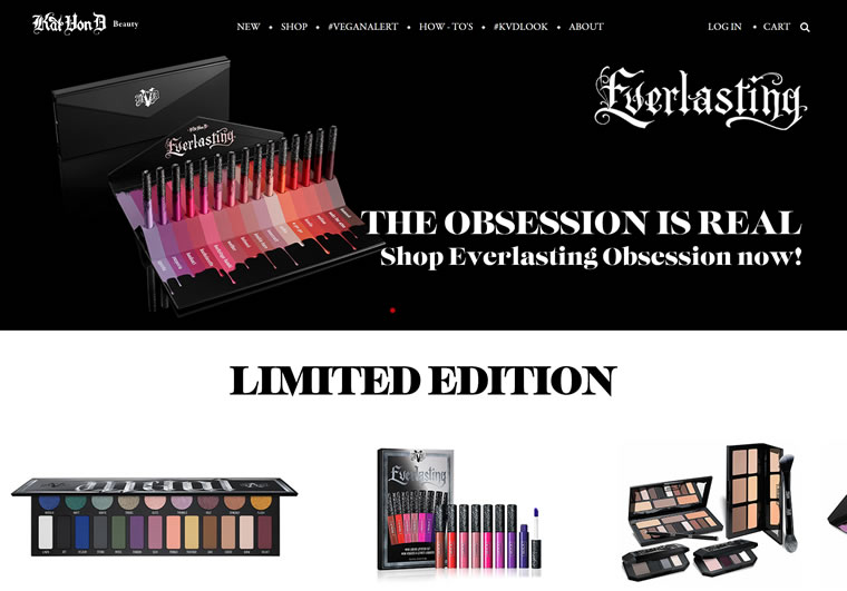 凯特方迪化妆品官网：Kat Von D Beauty