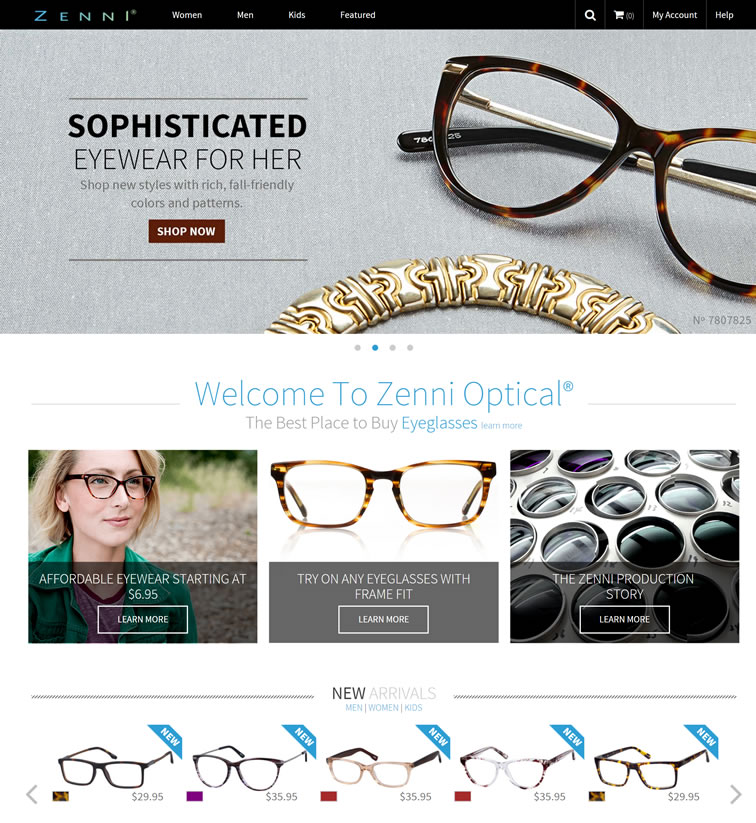 美国网上眼镜商城：Zenni Optical