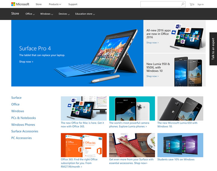 微软马来西亚官方商城：Microsoft马来西亚