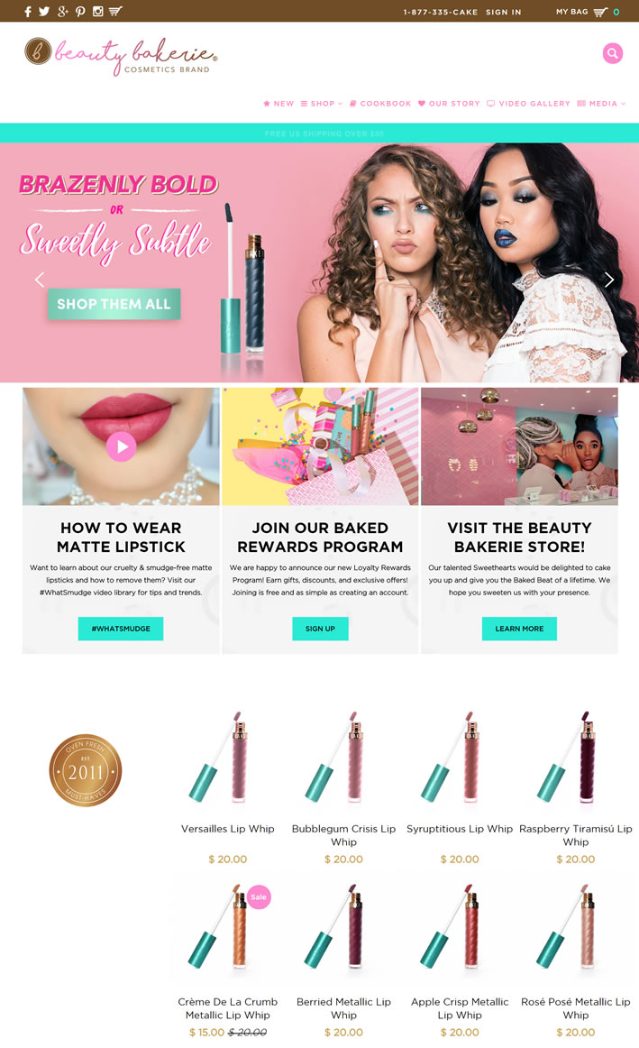 防水持久的液体唇膏：Beauty Bakerie