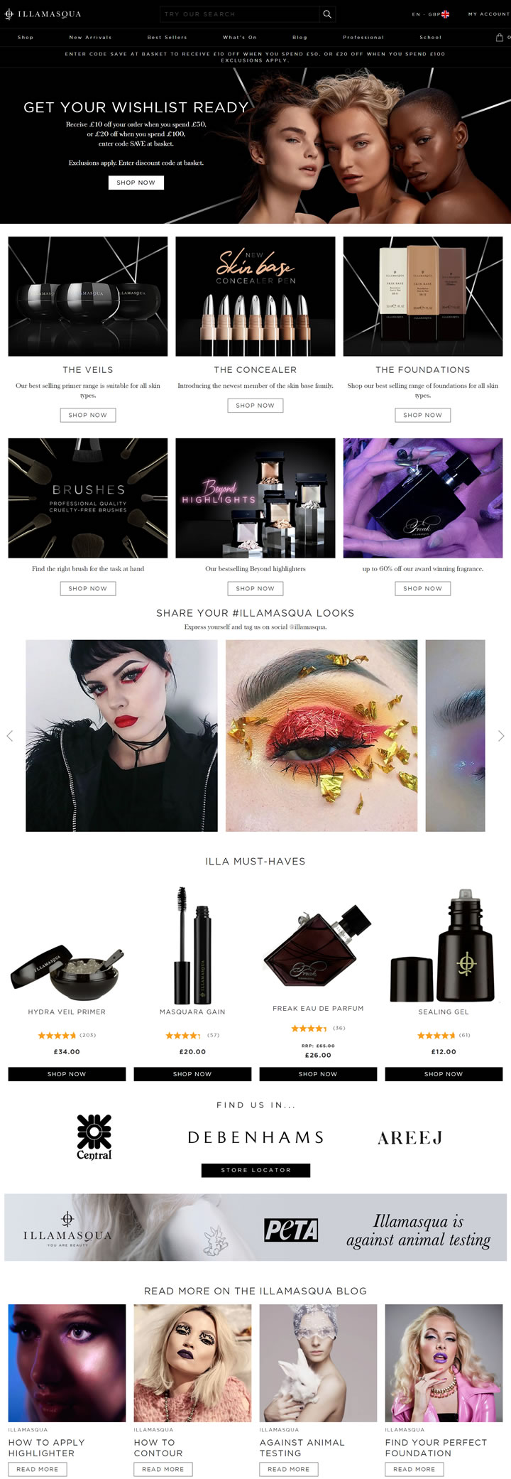 英国版MAC彩妆品牌：Illamasqua