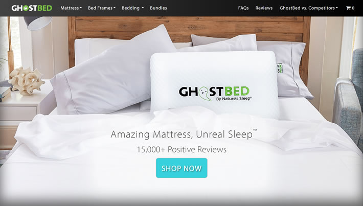 采用冷却技术的超自然舒适度：GhostBed床垫