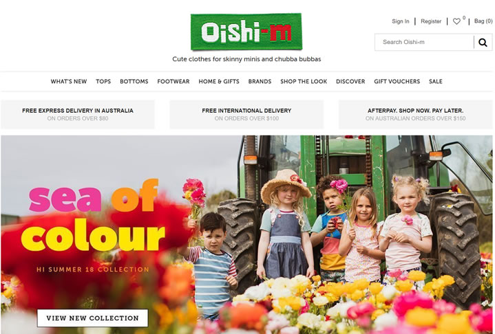 澳大利亚时髦、可爱的婴儿和儿童服装：Oishi-m