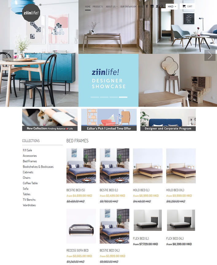 香港现代设计家具品牌：Ziinlife Furniture