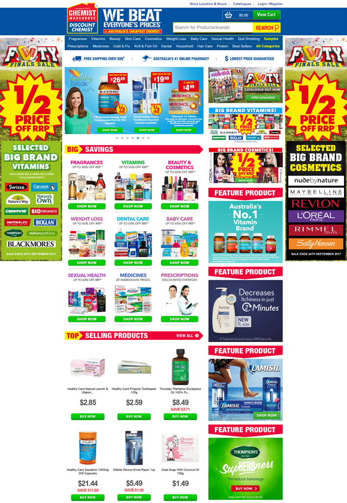 Australia’s Cheapest Online Pharmacy: Chemist Warehouse