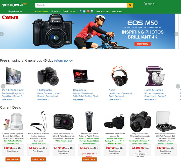 American Camera and Electronics Retailer: Beach Camera