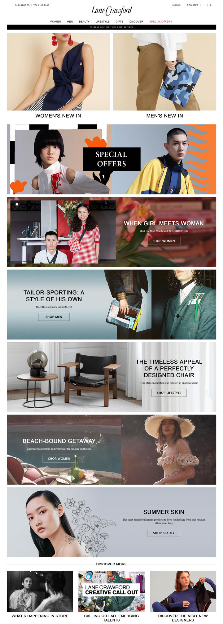 Lane Crawford Hong Kong Online Shop: Lane Crawford Department Stores