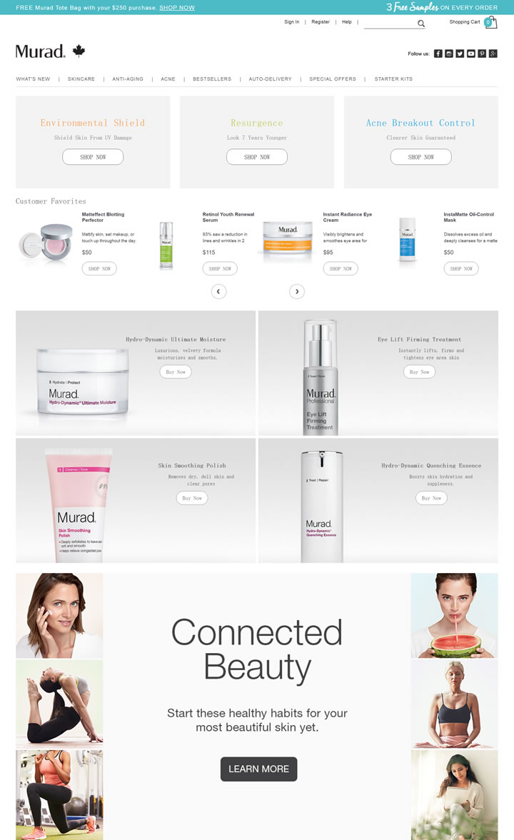 Murad Canada Official Site: American Cosmeceutical Brand, Acne and Anti-Aging Products