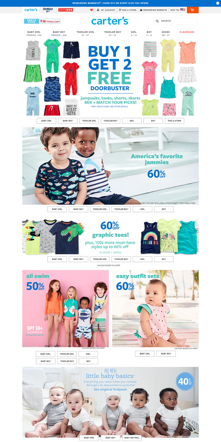 The Leading Brand of Baby Clothes in The United States: Carter’s