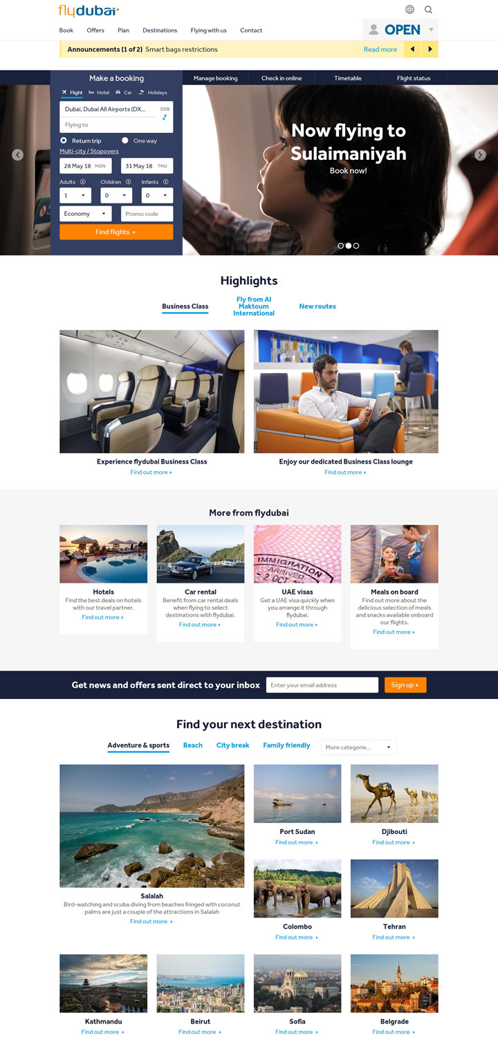 Flydubai Official Site: Book Direct for Cheap Dubai Flights