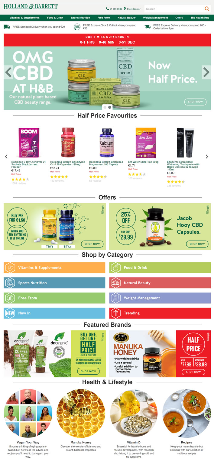 Ireland’s Leading Health Retailer: Holland & Barrett