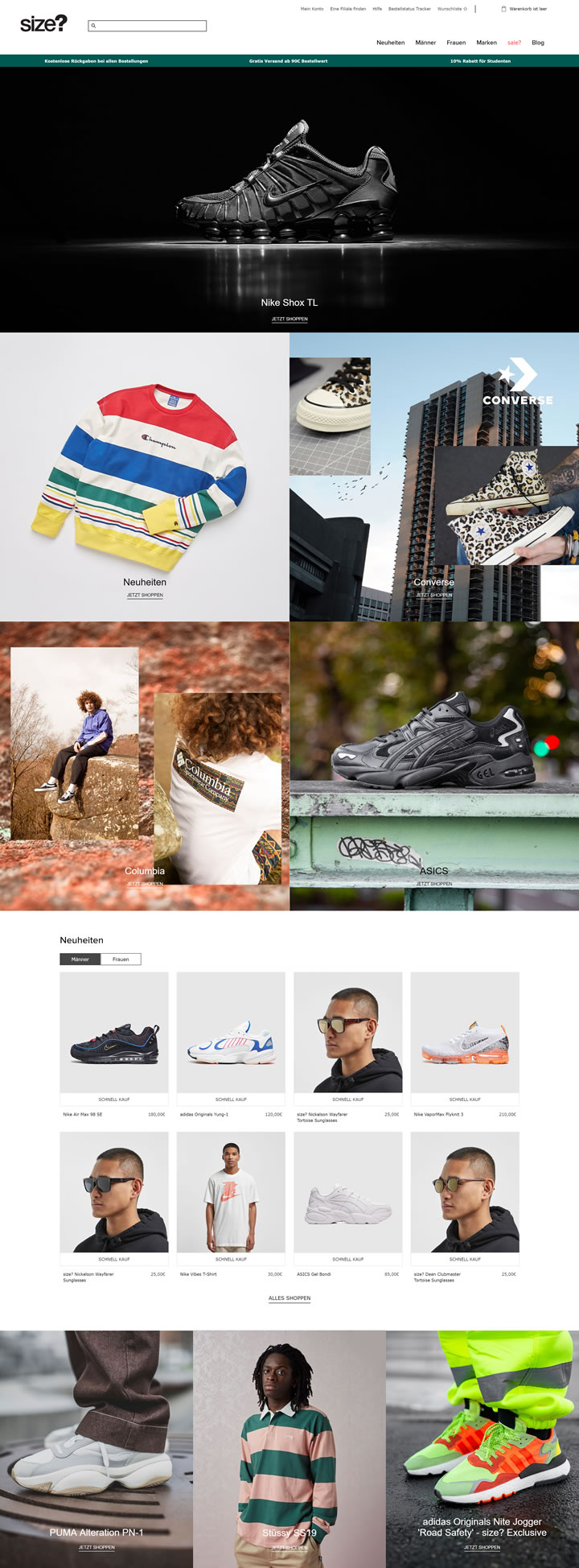 Size? Germany Official Site: The UK’s Premier Sneaker Boutique