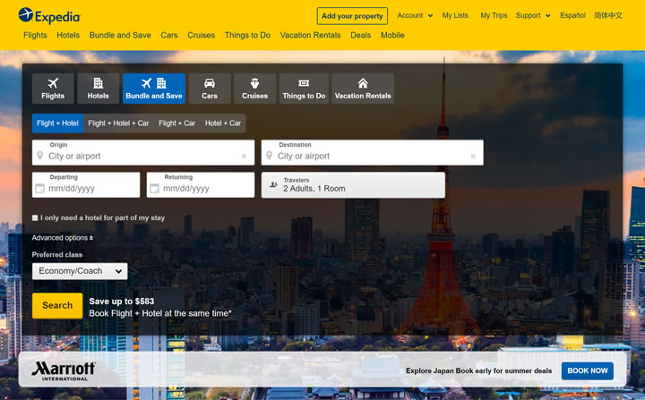 Search Hotels, Cheap Flights, Car Rentals & Vacations: Expedia