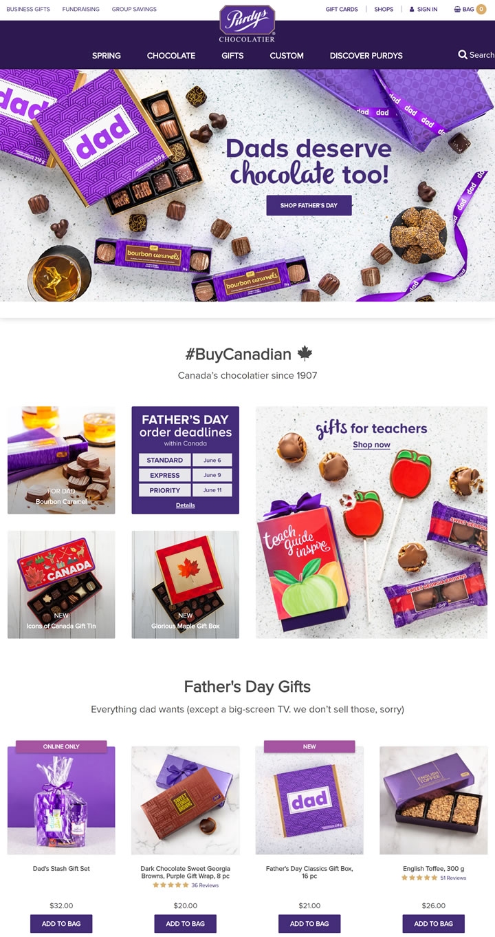 Canada’s Chocolatier Since 1907: Purdys Chocolatier