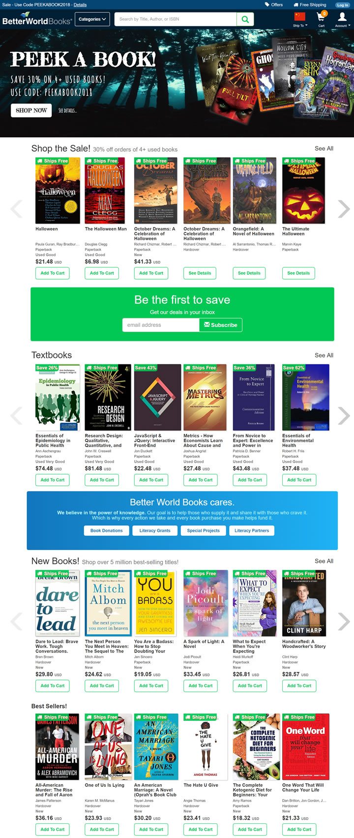 Buy New & Used Books: Better World Books