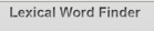 Lexical Word Finder