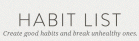 Habit List